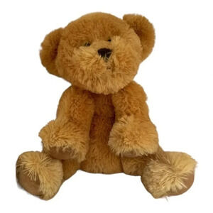 RUSS Bear GILES Plush Stuffed‎ Animal Lying Down TEDDY Golden Brown​​​